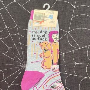 Blue Q women’s Crew Socks - Pink, Gray, and Yellow make an offer